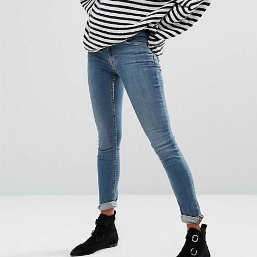 ALL SAINTS Mast Fit Washed Indigo Jeans